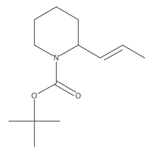 1,1-Dimethylethyl (2S)-2-(1Z)-1-propen-1-yl-1-piperidinecarboxylate Structure