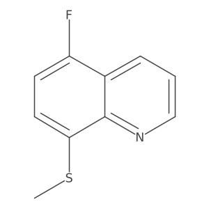 Quinoline, 5-fluoro-8-(methylthio)-结构式
