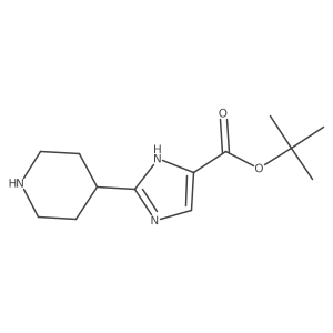 tert-butyl 2-(piperidin-4-yl)-1H-imidazole-5-carboxylate结构式