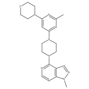 4-[2-methyl-6-(4-{1-methyl-1H-pyrazolo[3,4-d]pyrimidin-4-yl}piperazin-1-yl)pyrimidin-4-yl]morpholine Structure
