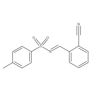 (E)-N-(2-Cyanobenzylidene)-4-methylbenzenesulfonamide Structure
