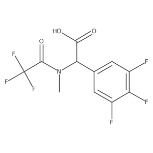2-(2,2,2-trifluoro-N-methylacetamido)-2-(3,4,5-trifluorophenyl)acetic acid Structure