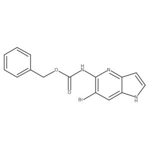 benzyl N-{6-bromo-1H-pyrrolo[3,2-b]pyridin-5-yl}carbamate Structure