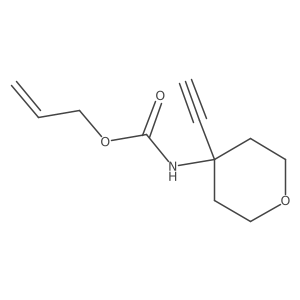 prop-2-en-1-yl N-(4-ethynyloxan-4-yl)carbamate结构式