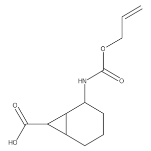 2-{[(Prop-2-en-1-yloxy)carbonyl]amino}bicyclo[4.1.0]heptane-7-carboxylic acid Structure