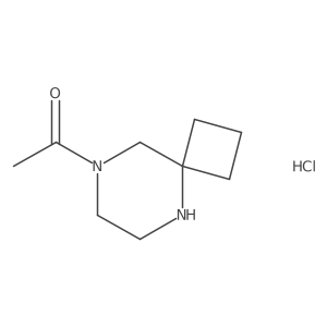 1-{5,8-Diazaspiro[3.5]nonan-8-yl}ethan-1-onehydrochloride结构式