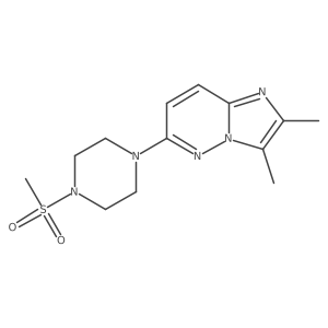 1-{2,3-Dimethylimidazo[1,2-b]pyridazin-6-yl}-4-methanesulfonylpiperazine Structure