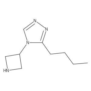 4-(azetidin-3-yl)-3-butyl-4H-1,2,4-triazole结构式