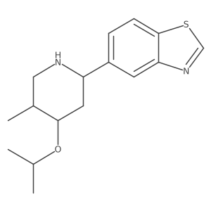 rel-5-((2S,5S)-4-Isopropoxy-5-methylpiperidin-2-yl)benzo[d]thiazole Structure