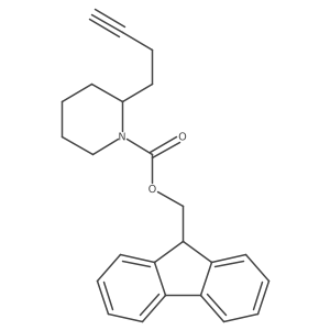 (9H-fluoren-9-yl)methyl 2-(but-3-yn-1-yl)piperidine-1-carboxylate结构式