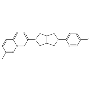 2-{2-[5-(5-Chloropyridin-2-yl)-octahydropyrrolo[3,4-c]pyrrol-2-yl]-2-oxoethyl}-6-methyl-2,3-dihydropyridazin-3-one结构式
