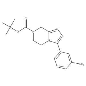 t-Butyl 3-(3-aminophenyl)-5,6-dihydro[1,2,4]triazolo-[4,3-a]pyrazine-7(8h)-carboxylate Structure