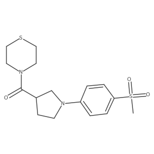 4-[1-(4-Methanesulfonylphenyl)pyrrolidine-3-carbonyl]thiomorpholine结构式
