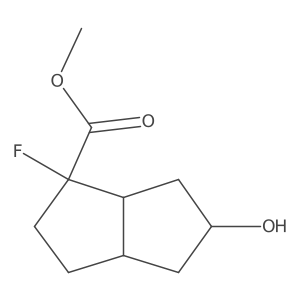 Methyl 1-fluoro-5-hydroxyoctahydropentalene-1-carboxylate结构式