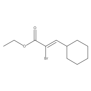 (Z)-2-bromo-3-cyclohexyl-acrylic acid ethyl ester Structure
