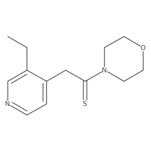 2-(3-Ethyl-4-pyridinyl)-1-(4-morpholinyl)ethanethione Structure
