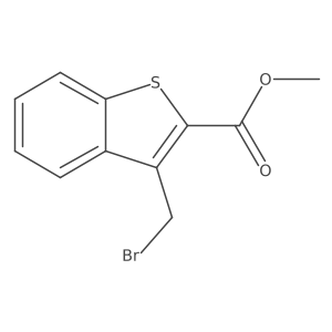 Methyl 3-(bromomethyl)-1-benzothiophene-2-carboxylate结构式