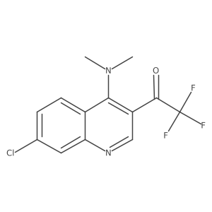 1-(7-Chloro-4-(dimethylamino)quinolin-3-YL)-2,2,2-trifluoroethanone Structure