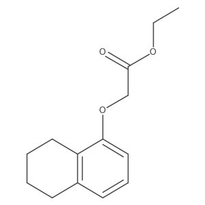 (5,6,7,8-Tetrahydro-naphthalen-1-yloxy)-acetic acid ethyl ester Structure