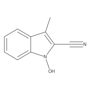 1-Hydroxy-3-methyl-1h-indole-2-carbonitrile结构式