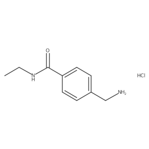 4-(aminomethyl)-N-ethylbenzamide hydrochloride结构式