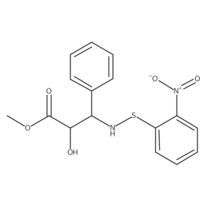 (2R,3S)-N-(2-Nitrobenzenesulfenyl)-3-phenylisoserine Methyl Ester Structure