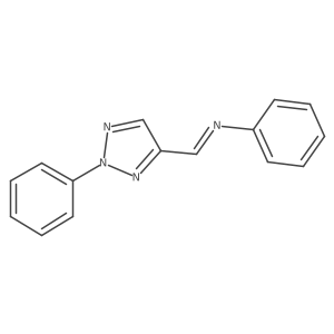 N-[(2-Phenyl-2H-1,2,3-triazol-4-yl)methylene]benzenamine结构式