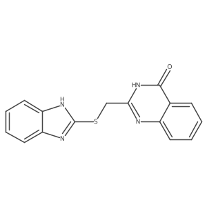 2-[(1H-benzimidazol-2-ylsulfanyl)methyl]quinazolin-4-ol结构式