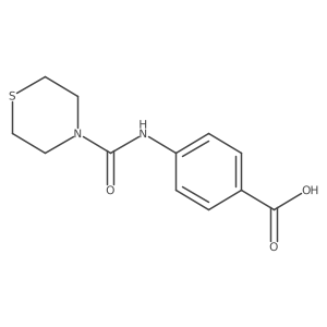 4-[(Thiomorpholine-4-carbonyl)amino]benzoic acid结构式