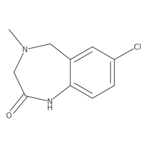7-chloro-4-methyl-3,5-dihydro-1H-1,4-benzodiazepin-2-one Structure