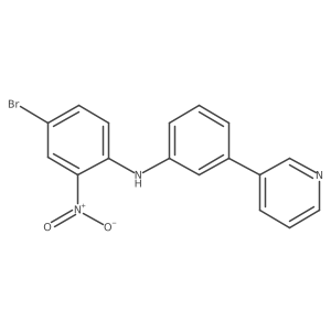 n-(3-(3-Pyridyl)phenyl)-4-bromo-2-nitroaniline Structure