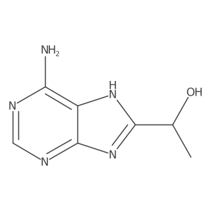 1-(6-Amino-1H-purin-8-yl)ethanol Structure