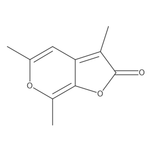 3,5,7-Trimethyl-2h-furo[2,3-c]pyran-2-one Structure