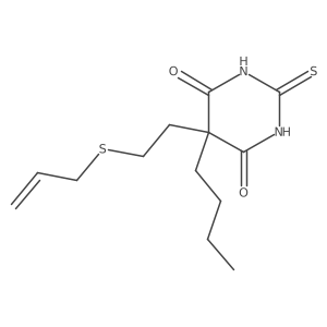 5-[2-(Allylmercapto)ethyl]-5-butyl-2-thiobarbituric acid Structure