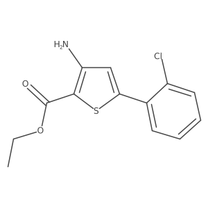 Ethyl 3-amino-5-(2-chlorophenyl)thiophene-2-carboxylate Structure