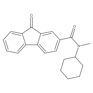 N-Cyclohexyl-N-methyl-9-oxo-9H-fluorene-2-carboxamide结构式