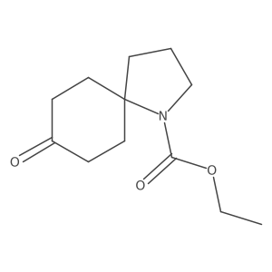 Ethyl 1-azaspiro[4.5]decan-8-one-1-carboxylate结构式