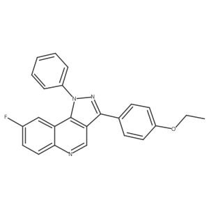 3-(4-ethoxyphenyl)-8-fluoro-1-phenyl-1H-pyrazolo[4,3-c]quinoline Structure