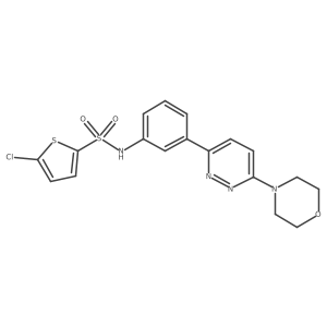 5-chloro-N-{3-[6-(morpholin-4-yl)pyridazin-3-yl]phenyl}thiophene-2-sulfonamide结构式