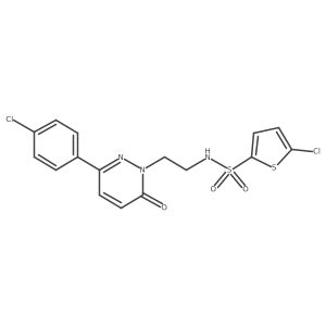 5-chloro-N-(2-(3-(4-chlorophenyl)-6-oxopyridazin-1(6H)-yl)ethyl)thiophene-2-sulfonamide Structure