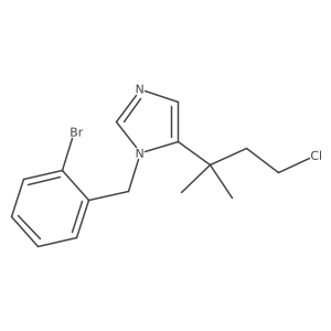 1-[(2-Bromophenyl)methyl]-5-(3-chloro-1,1-dimethylpropyl)-1H-imidazole结构式