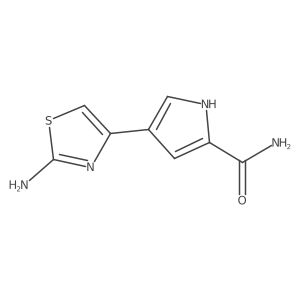 4-(2-amino-1,3-thiazol-4-yl)-1H-pyrrole-2-carboxamide Structure