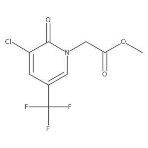 Methyl 2-[3-chloro-2-oxo-5-(trifluoromethyl)-1,2-dihydropyridin-1-yl]acetate结构式