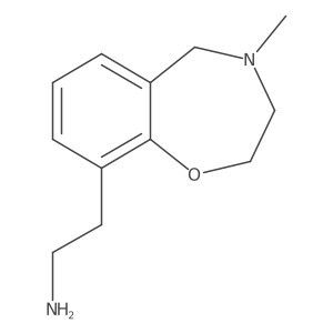 2,3,4,5-Tetrahydro-4-methyl-1,4-benzoxazepine-9-ethanamine Structure