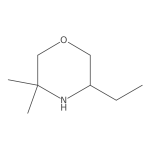 5-Ethyl-3,3-dimethylmorpholine Structure