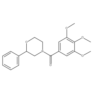 (2-Phenylmorpholino)(3,4,5-trimethoxyphenyl)methanone结构式