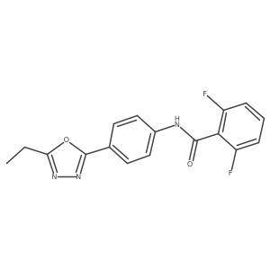N-[4-(5-ethyl-1,3,4-oxadiazol-2-yl)phenyl]-2,6-difluorobenzamide Structure