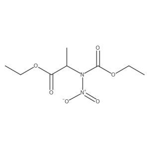 Ethyl 2-[ethoxycarbonyl(nitro)amino]propanoate结构式