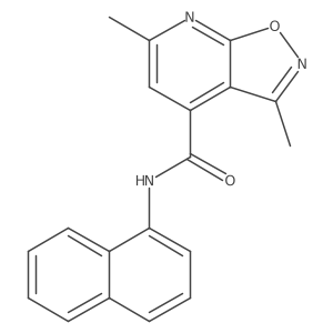 3,6-dimethyl-N-(naphthalen-1-yl)[1,2]oxazolo[5,4-b]pyridine-4-carboxamide Structure