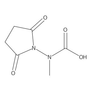 1-[Carboxy(methyl)amino]pyrrolidine-2,5-dione结构式